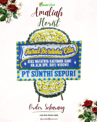 Papan Bunga Duka di Industritenayan
