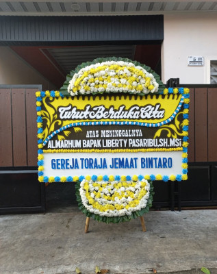 Papan Bunga Duka di Industritenayan